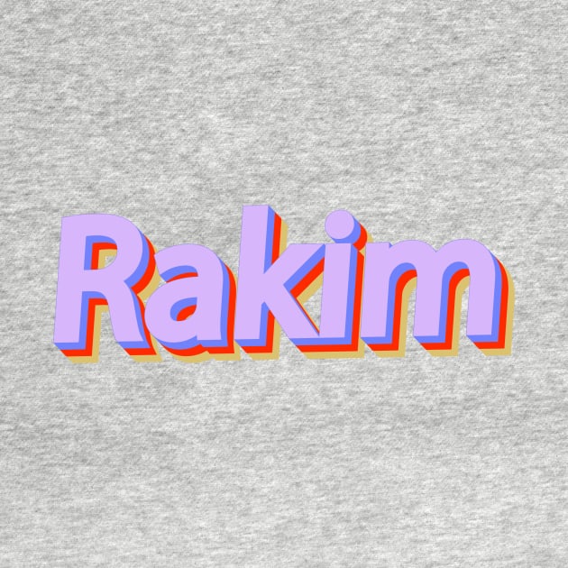 Rakim // Typography Design by OlasyMasy